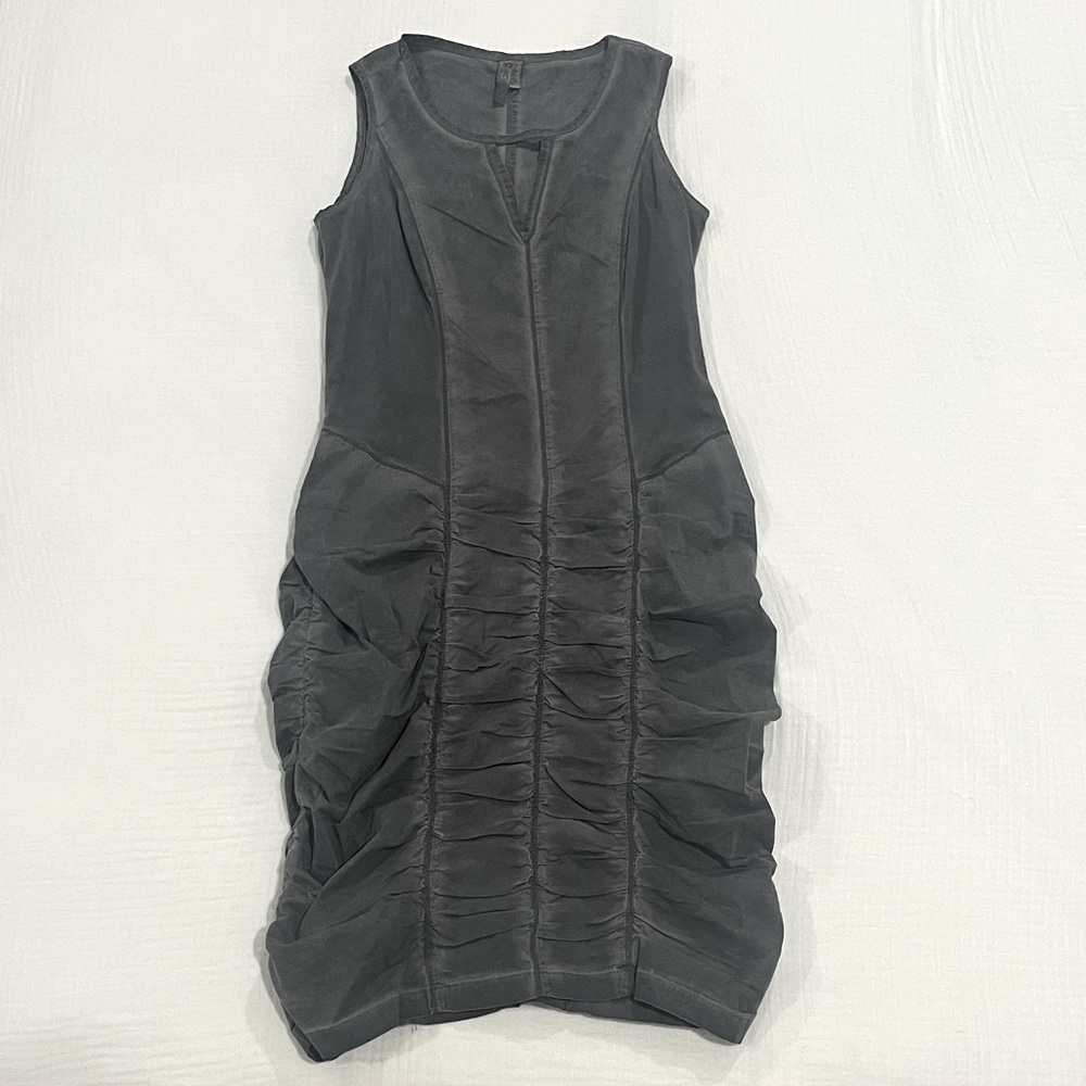 Charcoal Sleeveless Midi Dress - XCVI Ellie Dress - Size Small